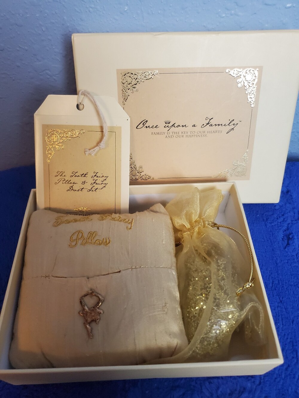 Once Upon a Family Tooth Fairy Pillow and Fairy Dust Set